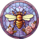 Wooden Puzzle - Golden Bee on Purple