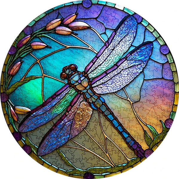 Wooden Puzzle - Celestial Dragonfly