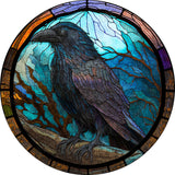 Wooden Puzzle - Crow at Night