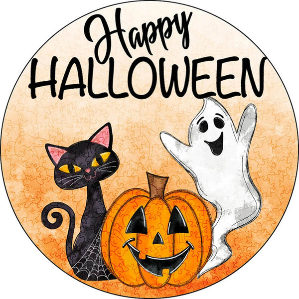 Wooden Puzzle - Happy Halloween
