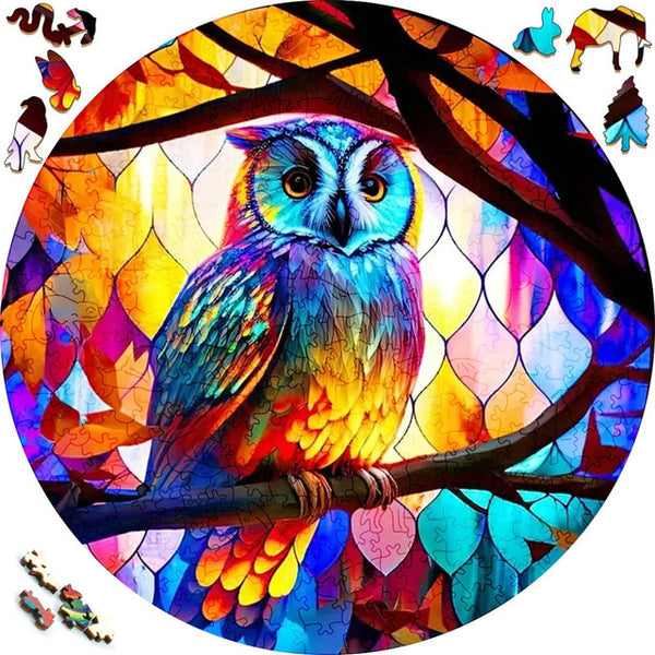 Wooden Puzzle - Focus Owl