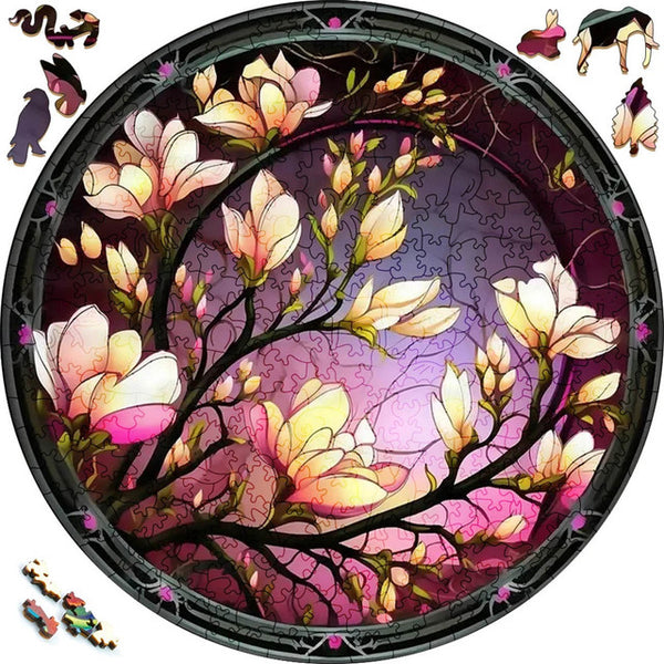 Wooden Puzzle - Cherry Blossom