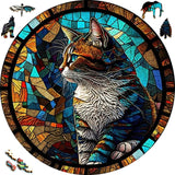 Wooden Puzzle - Cat Mosaic