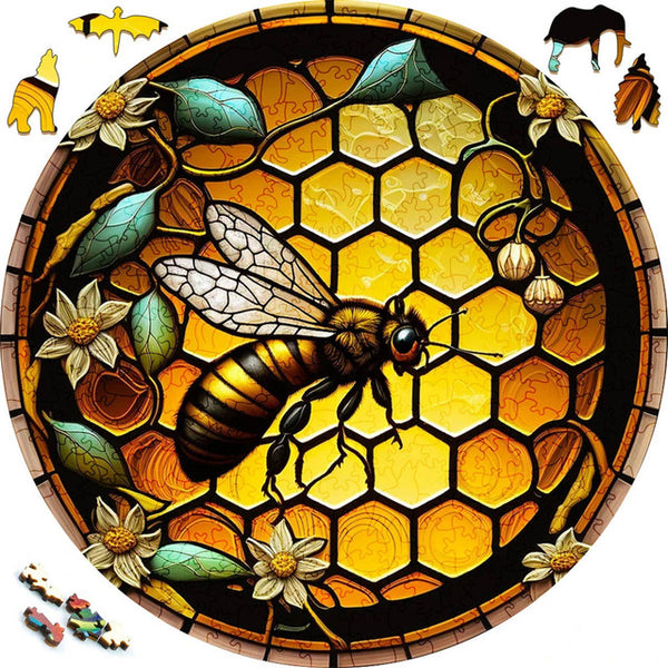 Wooden Puzzle - Beehive