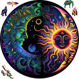 Wooden Puzzle - Sol and Luna