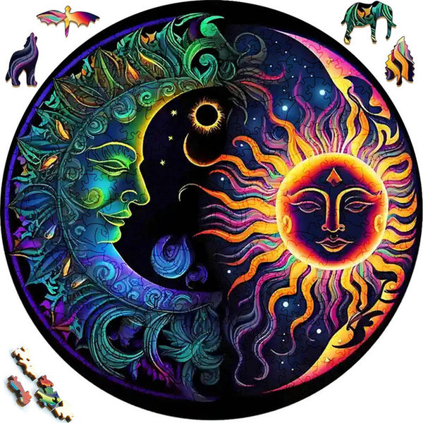 Wooden Puzzle - Sol and Luna