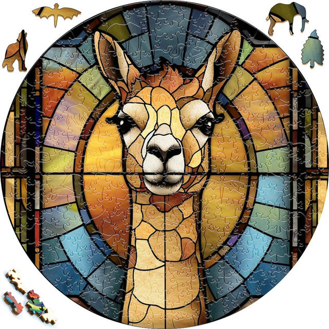 Wooden Puzzle - Llama