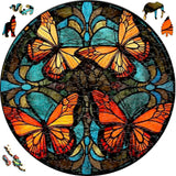 Wooden Puzzle - Monarch Butterflies
