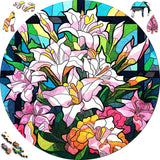 Wooden Puzzle - Orchid Display