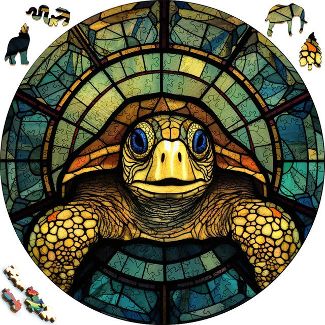 Wooden Puzzle - Friendly Turtle