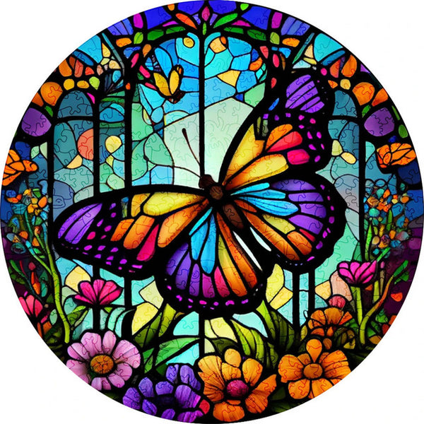 Wooden Puzzle - Spring Butterfly