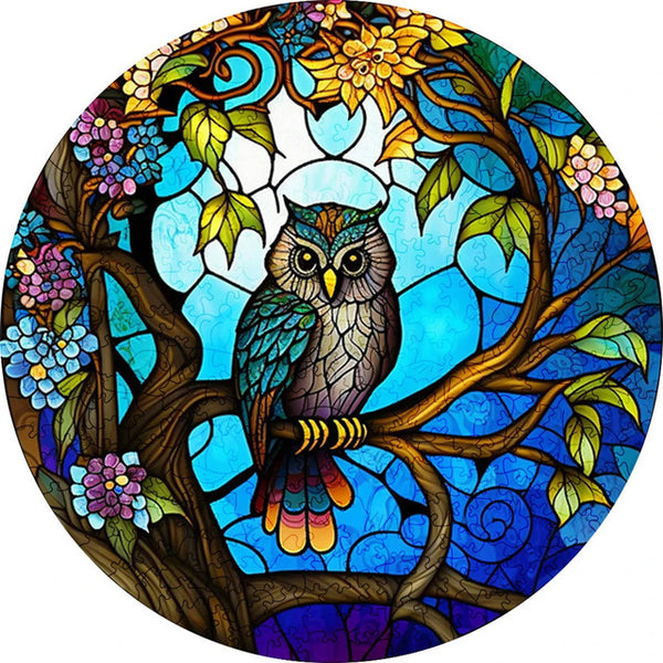 Wooden Puzzle - Night Owl