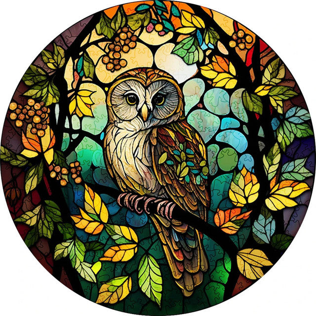 Wooden Puzzle - Sunny Owl