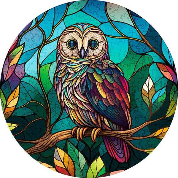 Wooden Puzzle - Mosaic Owl