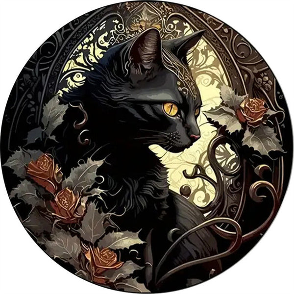Wooden Puzzle - Goth Cat