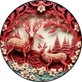 Wooden Puzzle - Deer Scene