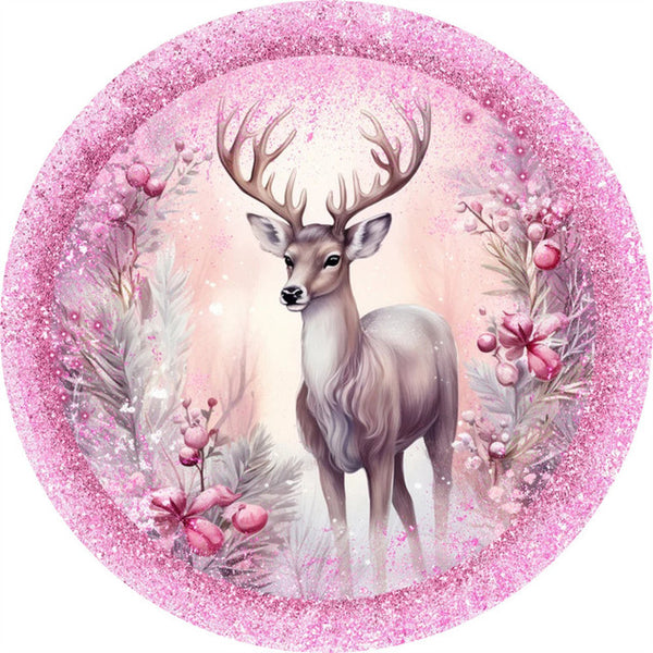 Wooden Puzzle - Pink Buck