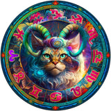 Wooden Puzzle - Aries Cat