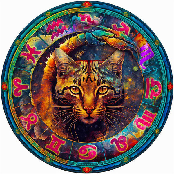 Wooden Puzzle - Scorpio Cat