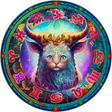 Wooden Puzzle - Taurus Cat