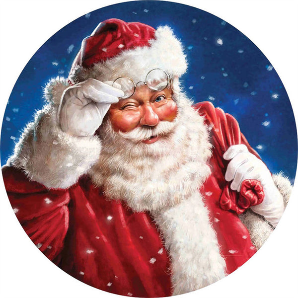 Wooden Puzzle - Santa Wink