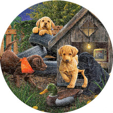 Load image into Gallery viewer, Wooden Puzzle - Dogs by the Shed