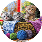 Wooden Puzzle - Basket of Kittens