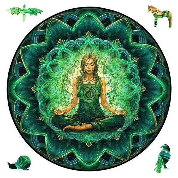 Wooden Puzzle - Zen Girl