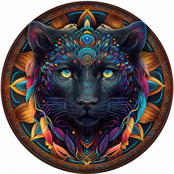 Wooden Puzzle - African Cat