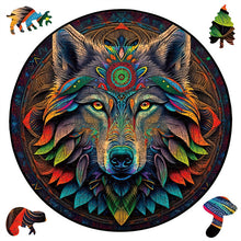 Load image into Gallery viewer, Wooden Puzzle - Tribal Wolf