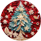 Wooden Puzzle - Flowery Christmas