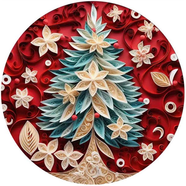 Wooden Puzzle - Flowery Christmas