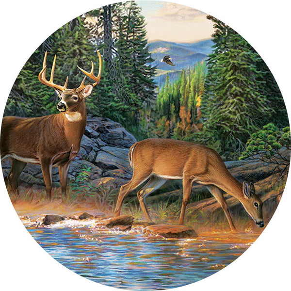 Wooden Puzzle - Deer in Nature
