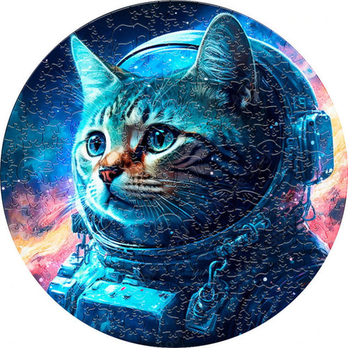 Wooden Puzzle - Astronaut Cat