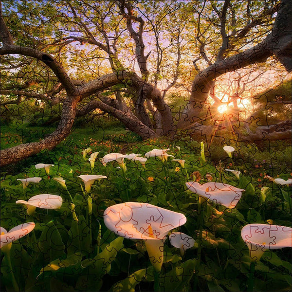 Wooden Puzzle - Angel's Trumpets