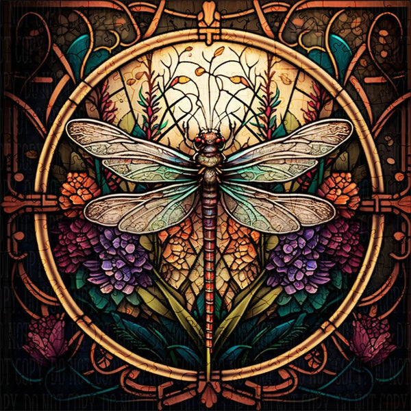 Wooden Puzzle - Silver Dragonfly