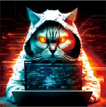Load image into Gallery viewer, Wooden Puzzle - Hacker Cat