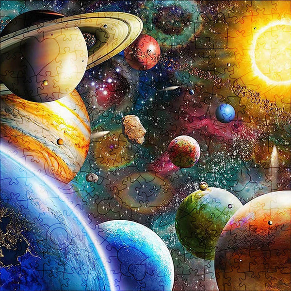 Wooden Puzzle - Solar System
