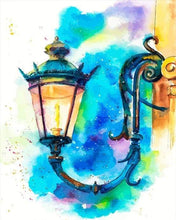 Load image into Gallery viewer, paint by numbers | Retro Wall Lamp | intermediate vintage | FiguredArt