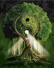 Load image into Gallery viewer, paint by numbers | Ying Yang Tree | intermediate trees | FiguredArt