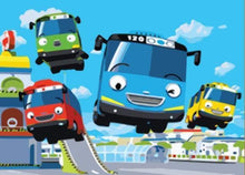 Load image into Gallery viewer, paint by numbers | Colorful buses | easy kids movies | FiguredArt