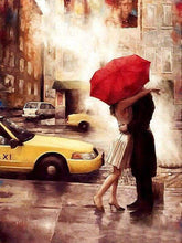 Load image into Gallery viewer, paint by numbers | Kiss in New York | advanced cities romance | FiguredArt