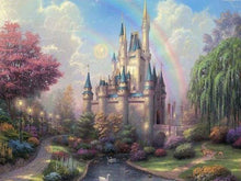 Load image into Gallery viewer, paint by numbers | Castle and Rainbow | advanced landscapes | FiguredArt