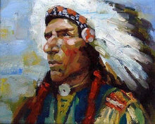 Load image into Gallery viewer, paint by numbers | Indian leader | advanced world | FiguredArt