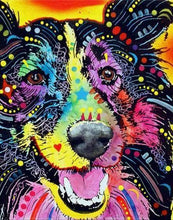 Load image into Gallery viewer, paint by numbers | Dog Fashion Color Smiling | advanced animals dogs Pop Art | FiguredArt