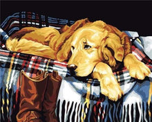 Load image into Gallery viewer, paint by numbers | Lazy dog | animals dogs easy | FiguredArt