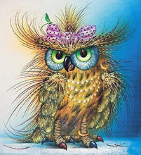 Load image into Gallery viewer, paint by numbers | Colorful Pretty Owl | advanced animals owls | FiguredArt