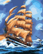 Load image into Gallery viewer, paint by numbers | Sailing Ship | easy ships and boats | FiguredArt