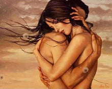 Load image into Gallery viewer, paint by numbers | Entwined Couple | easy nude romance | FiguredArt