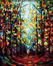 Load image into Gallery viewer, paint by numbers | In the Woods | intermediate landscapes trees | FiguredArt